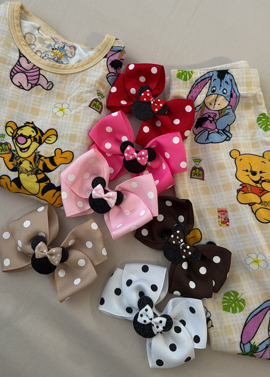Blushing Princess Polka Magic Baby Bow