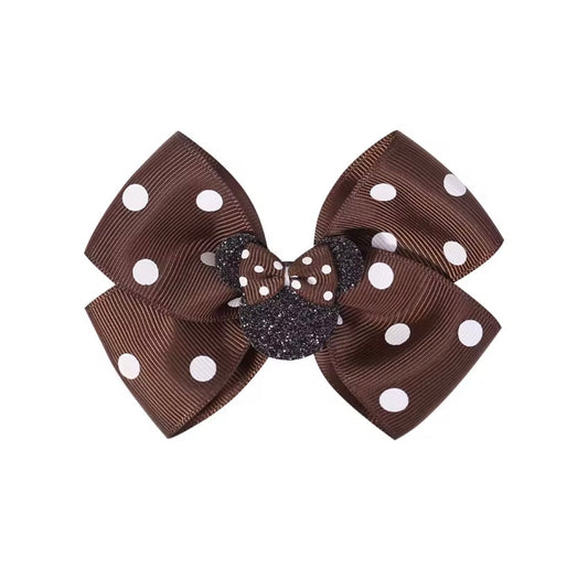 Midnight Cocoa Magic Baby Bow