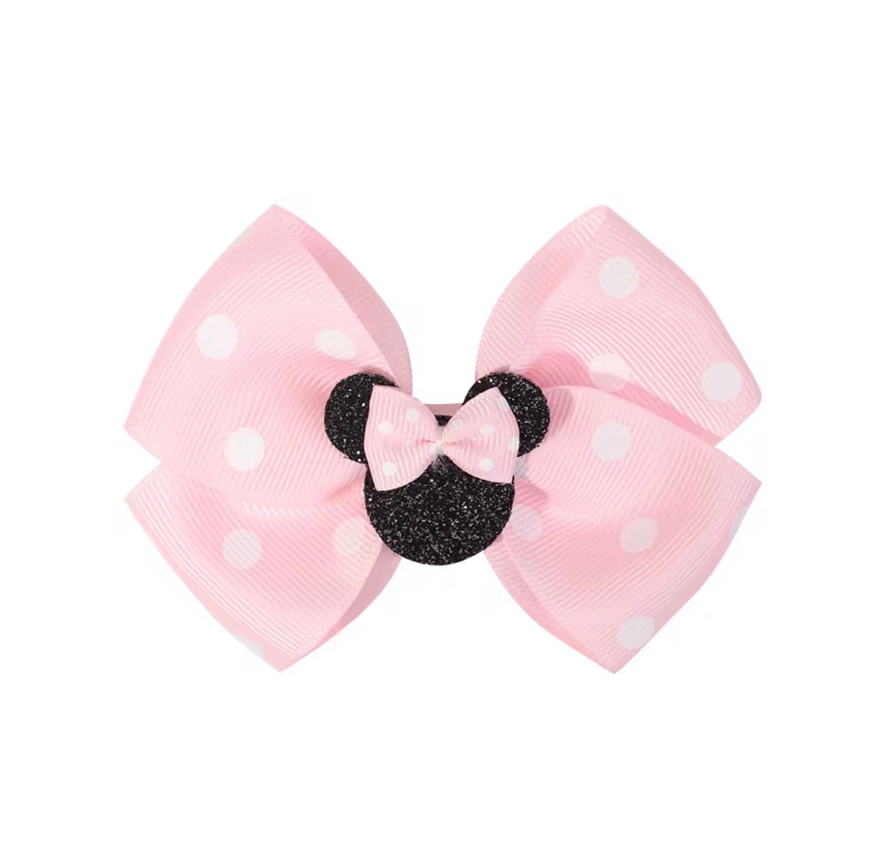 Blushing Princess Polka Magic Baby Bow